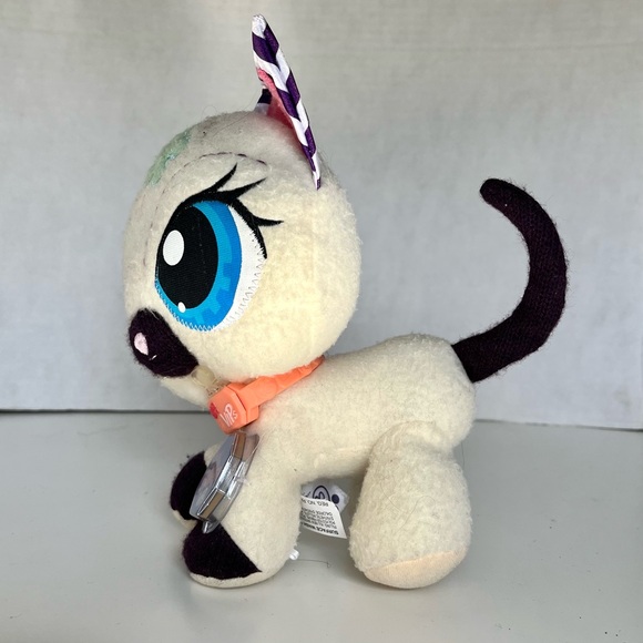 Rare LPS Littlest Pet Shop VIP Siamese Cat Stuffed Plush - Picture 2 of 7